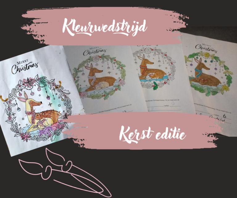 Prijswinnaar kleurwedstrijd kerst