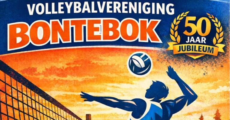 Volleybalvereniging Bontebok vierde 50-jarig bestaan